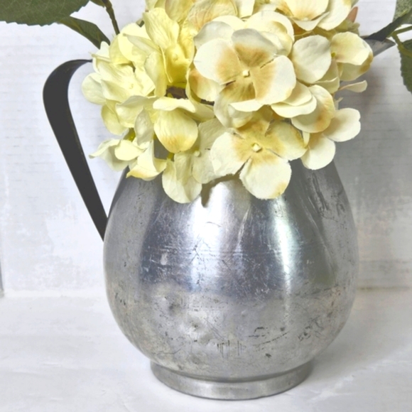 Vintage Shabby Chic / French Country Aluminum Hand Held Pitcher - Picture 5 of 9